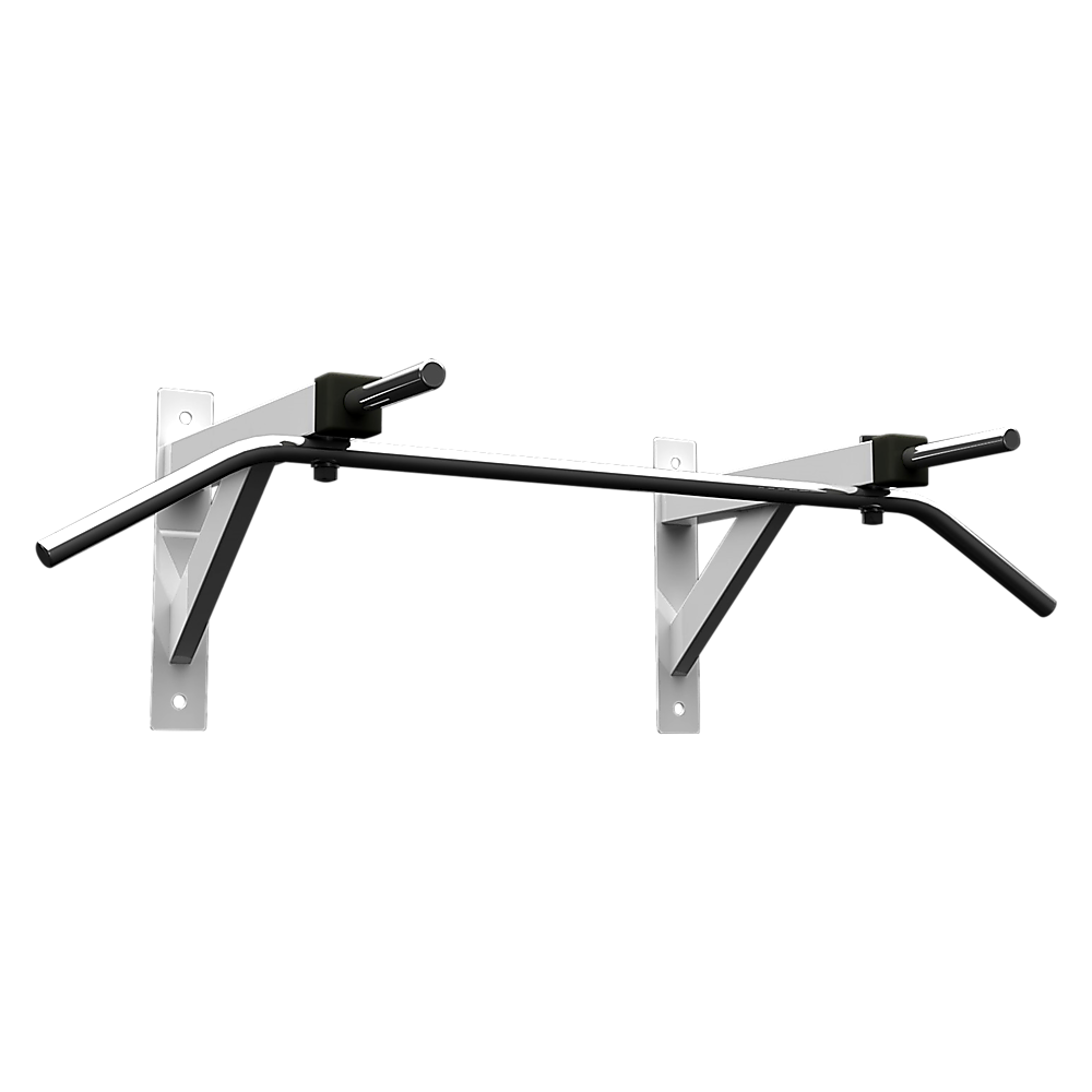 Heavy Duty Wall-Mounted Chin-Up Bar - Chrome, 300kg Capacity