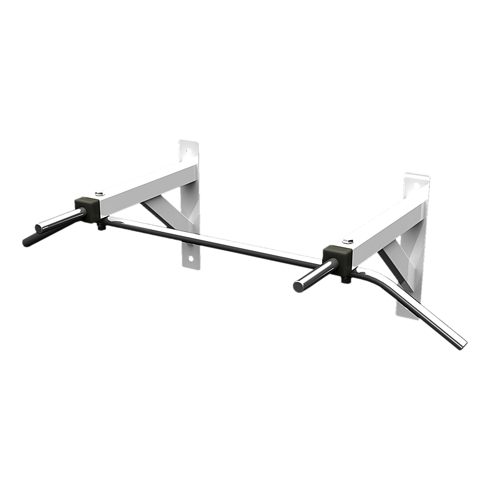 Heavy Duty Wall-Mounted Chin-Up Bar - Chrome, 300kg Capacity