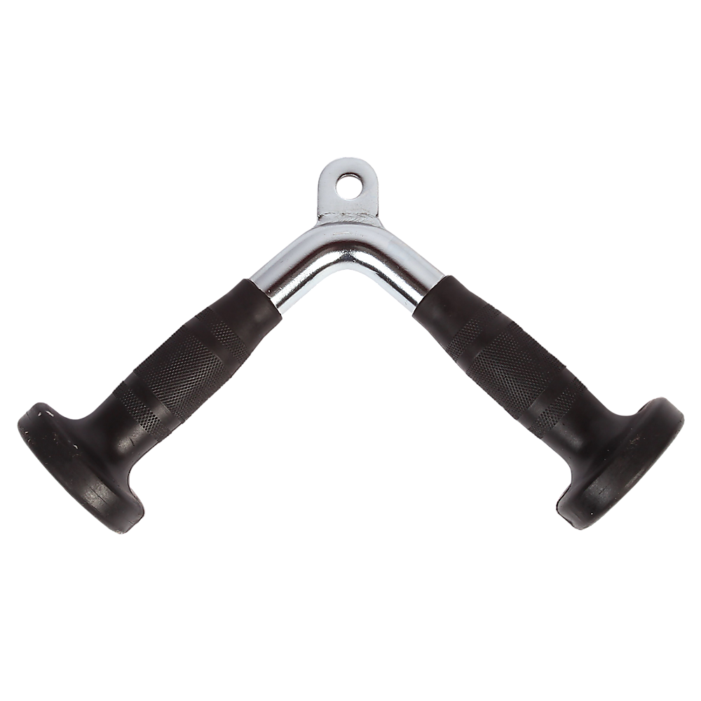 Heavy-Duty Steel Tricep Pushdown Bar with Knurled Grips - Randy & Travis