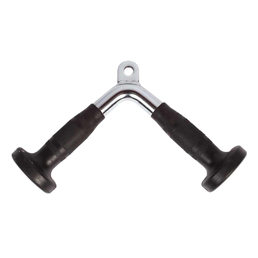 Heavy-Duty Steel Tricep Pushdown Bar with Knurled Grips - Randy & Travis