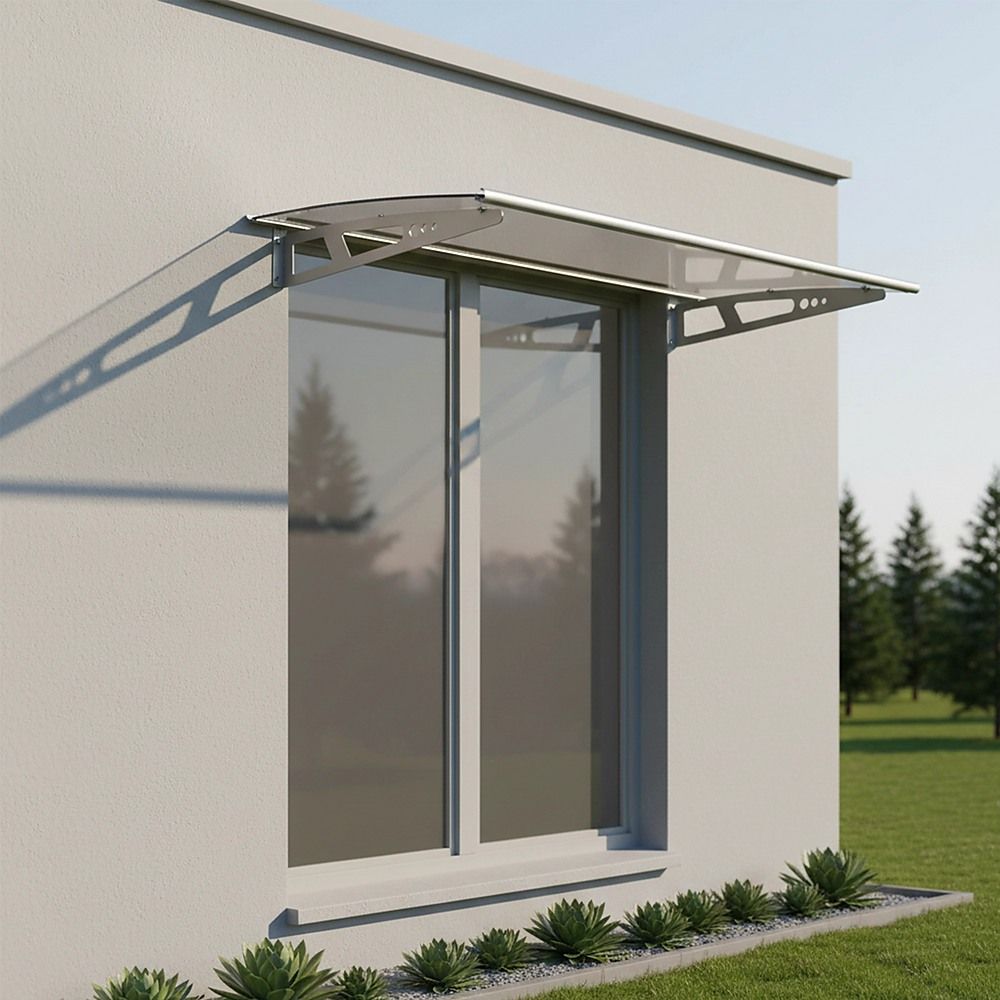 DIY Outdoor Awning Cover 1.4m x 1m – Polycarbonate Weather Shelter Canopy