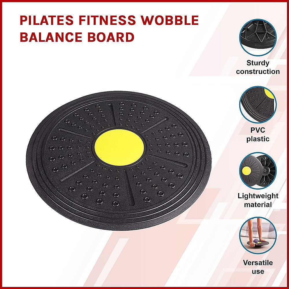 Portable Plastic Wobble Balance Board for Pilates & Rehab