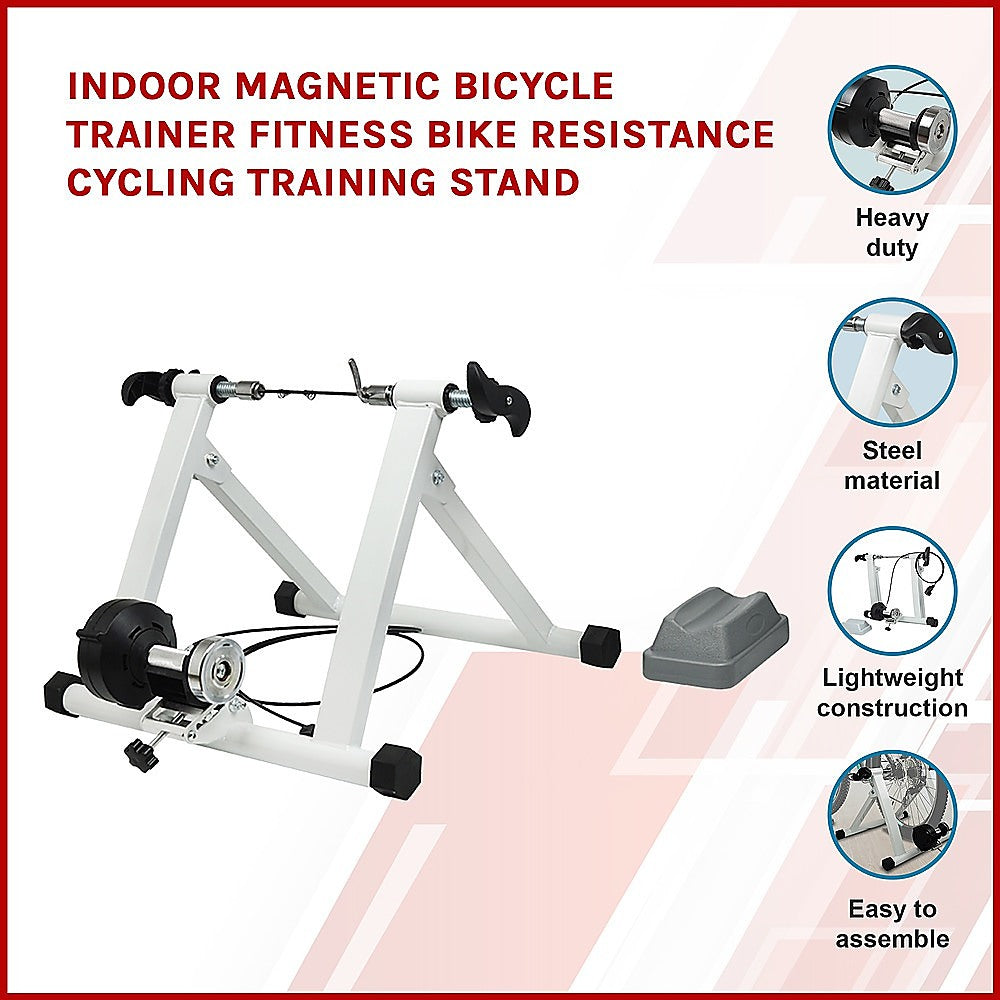 Indoor Foldable Magnetic Bike Trainer with 7 Resistance Levels