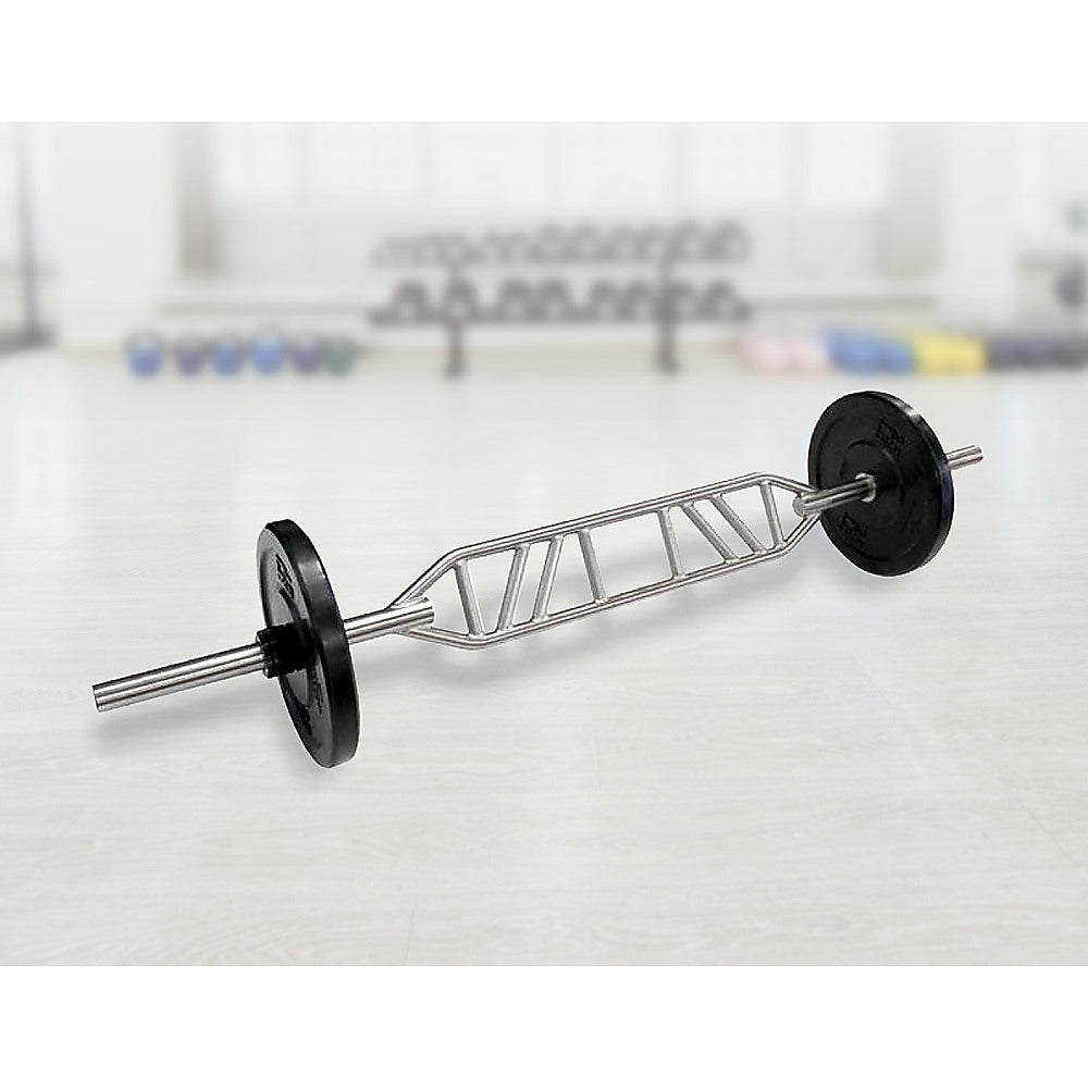 Multi-Grip Knurled Swiss Barbell, 500 lbs Capacity