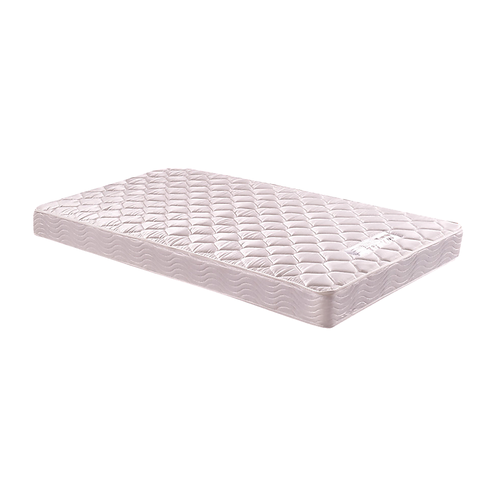 Soft Quilted King Single Spring Mattress - White, PALERMO