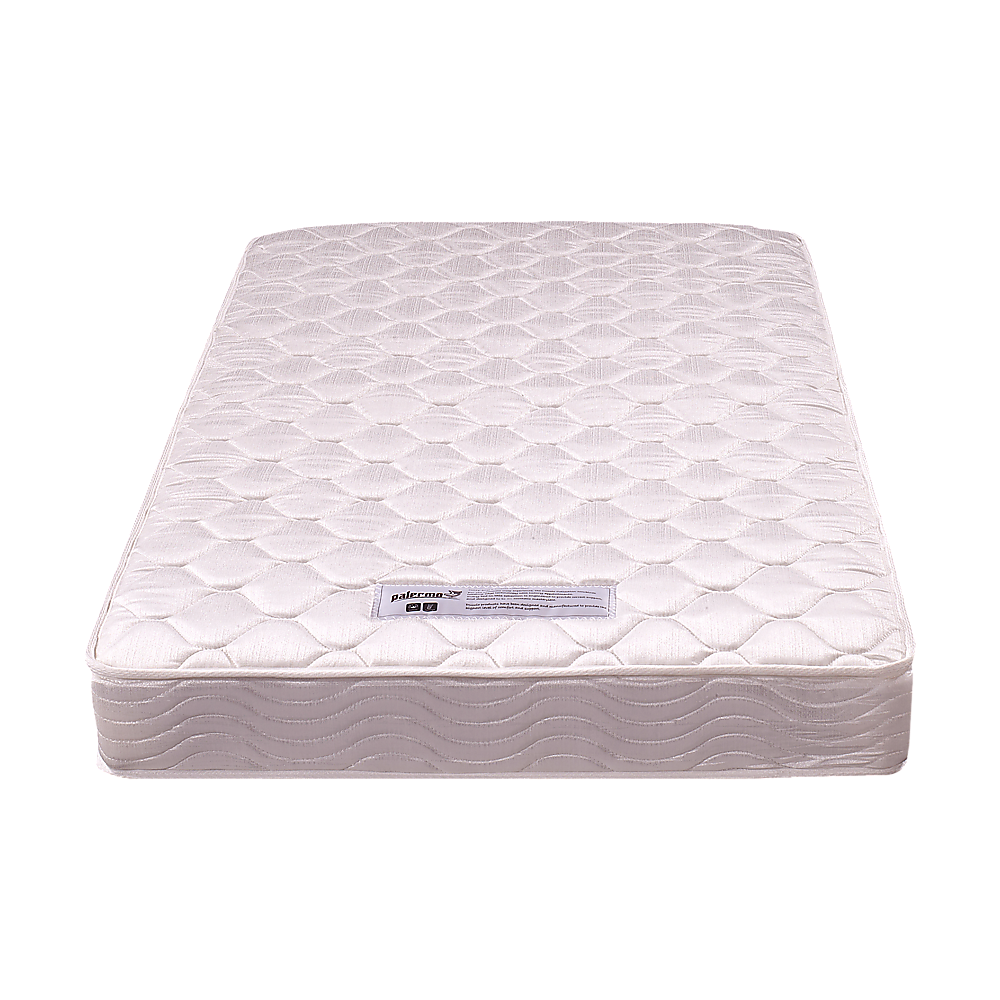 Soft Quilted King Single Spring Mattress - White, PALERMO