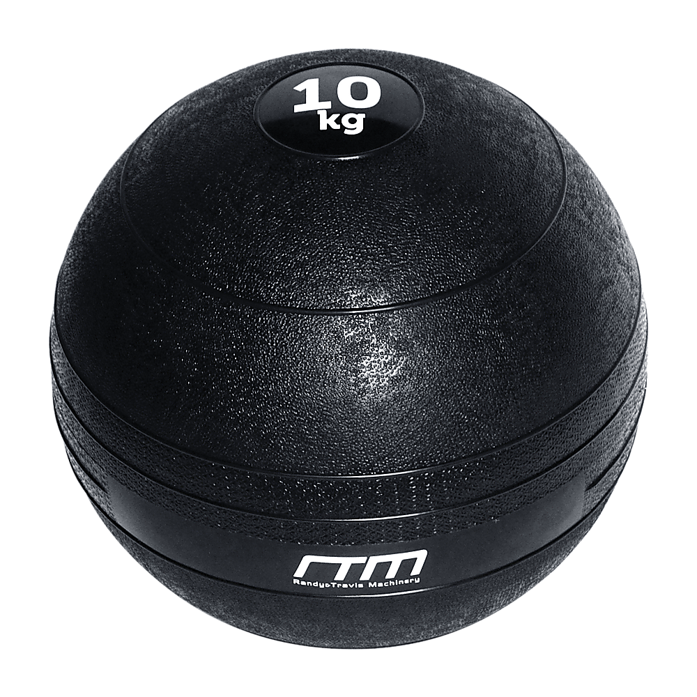 Durable 10kg No Bounce Slam Ball, Black for CrossFit, MMA