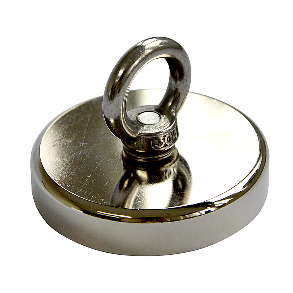 500 LBS Rare-Earth Neodymium Fishing Magnet with Eyebolt