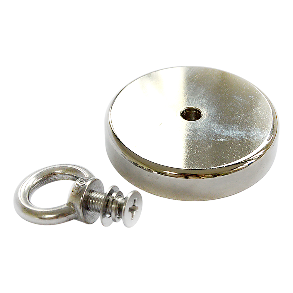 500 LBS Rare-Earth Neodymium Fishing Magnet with Eyebolt