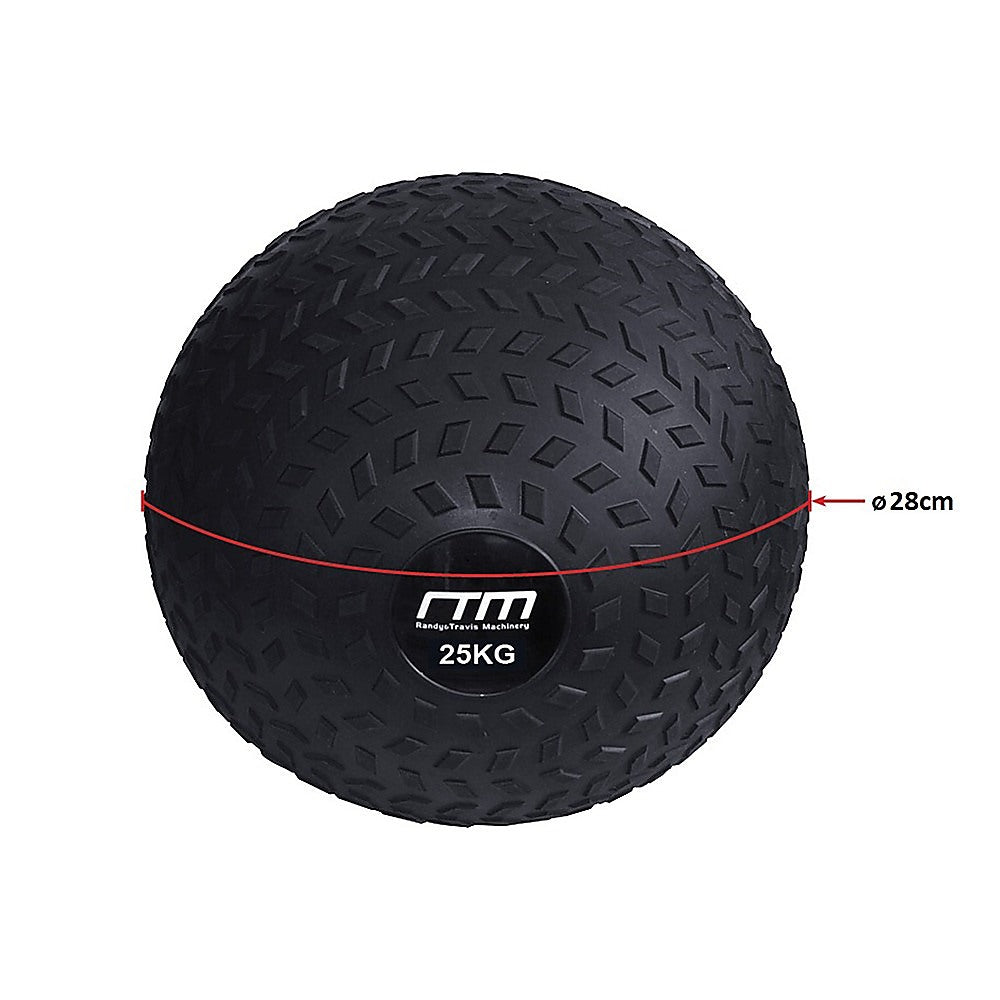 25kg Non-Bounce Tyre Slam Medicine Ball with Grip for Gym