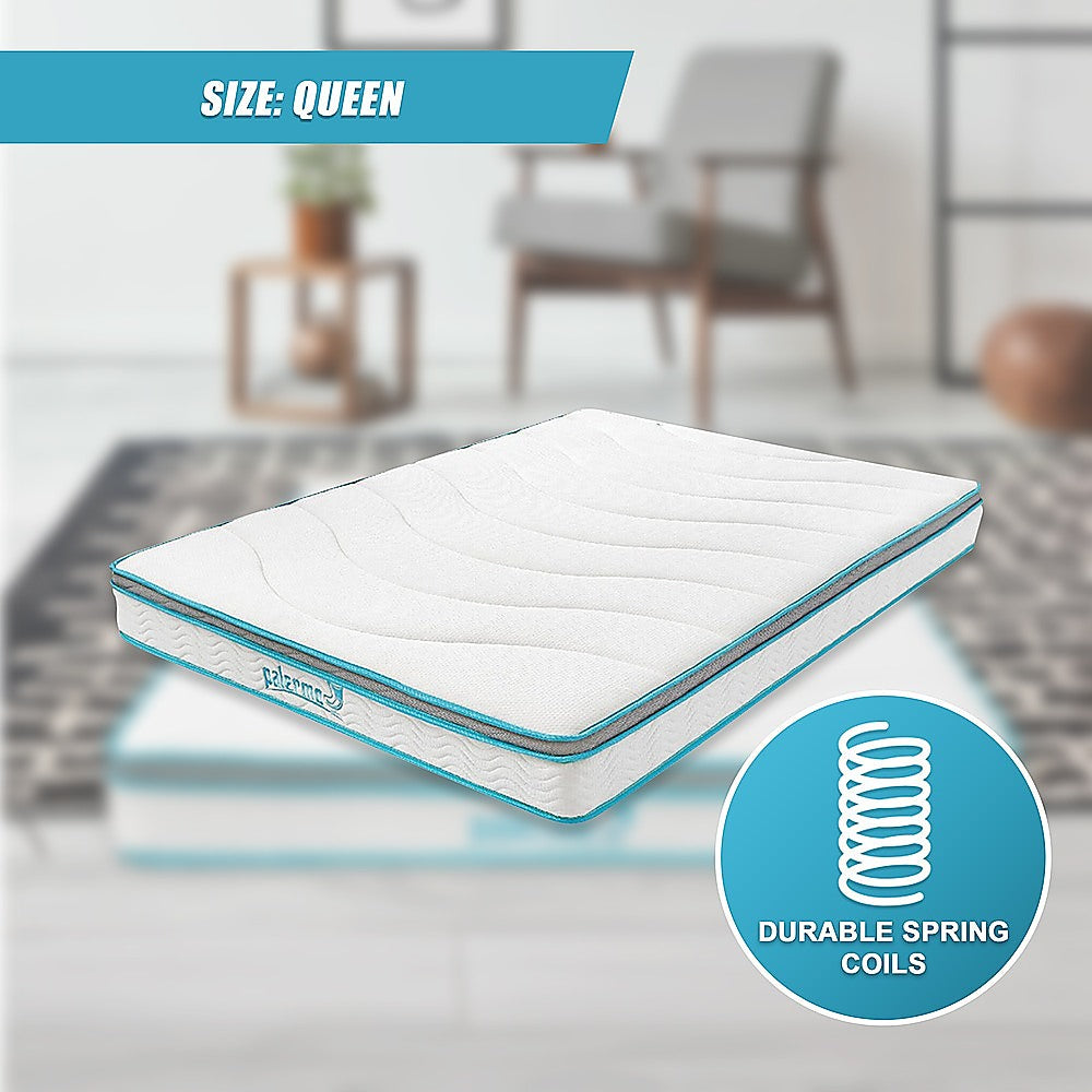 Medium Firm Queen Memory Foam Hybrid Mattress 20cm, Palermo