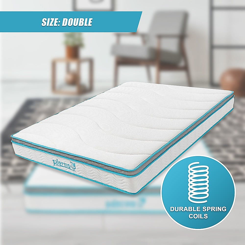 Medium Firm 20cm Hybrid Memory Foam and Spring Double Mattress