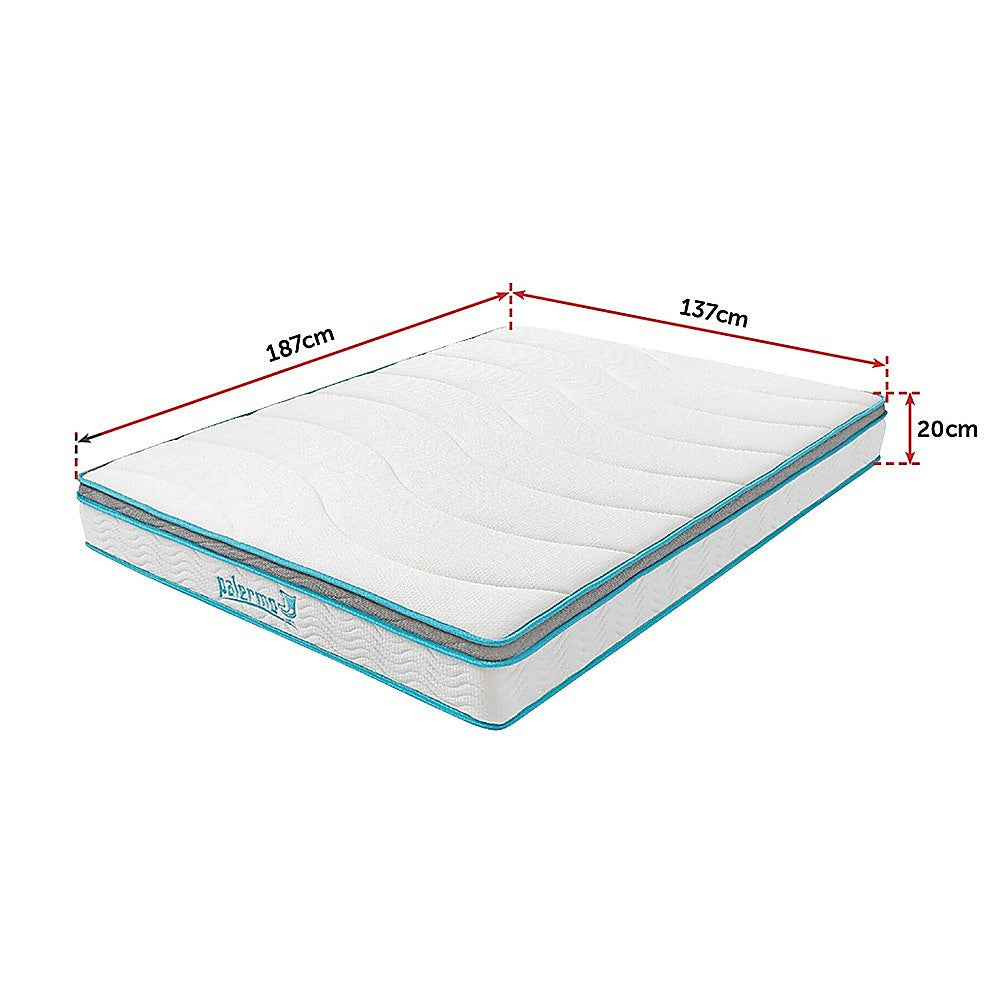 Medium Firm 20cm Hybrid Memory Foam and Spring Double Mattress