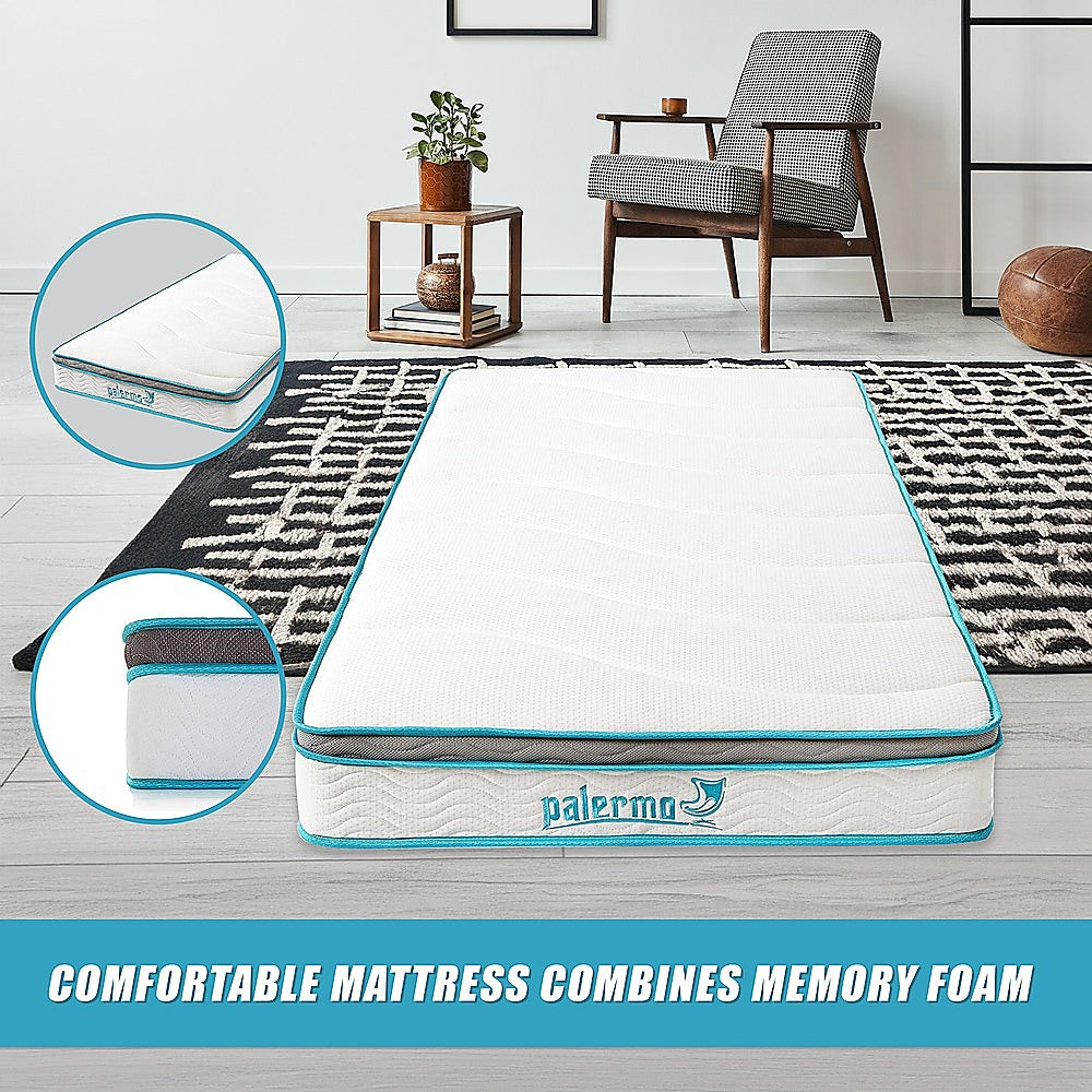 20cm Hybrid Memory Foam/Innerspring Medium-Firm Mattress, Single