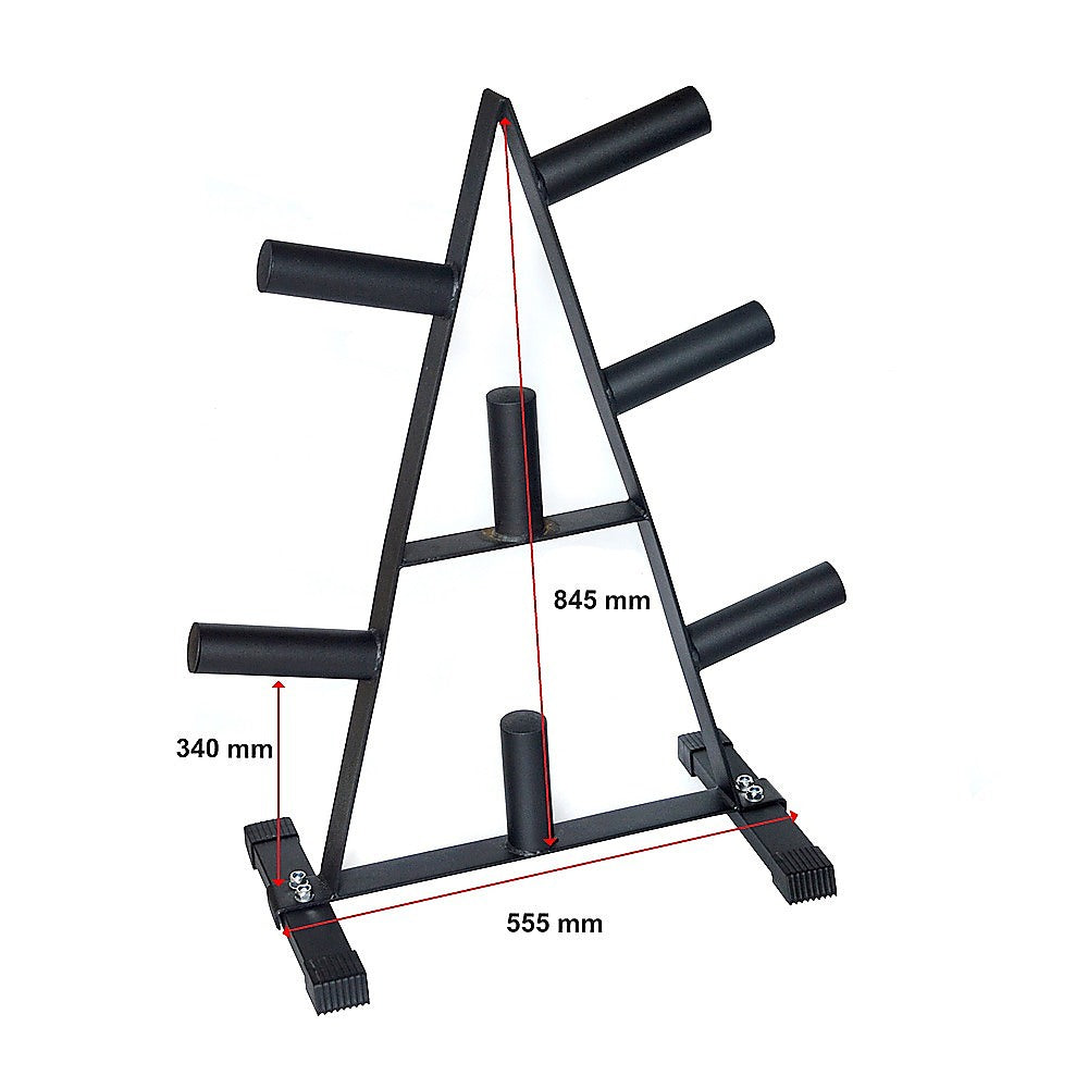 Pyramid Olympic Weight Plate Storage Rack, 250kg, 7 Spokes