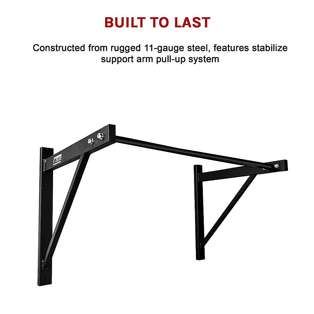 Heavy-Duty Wall Mounted Pull Up Bar, 500+ lbs Capacity