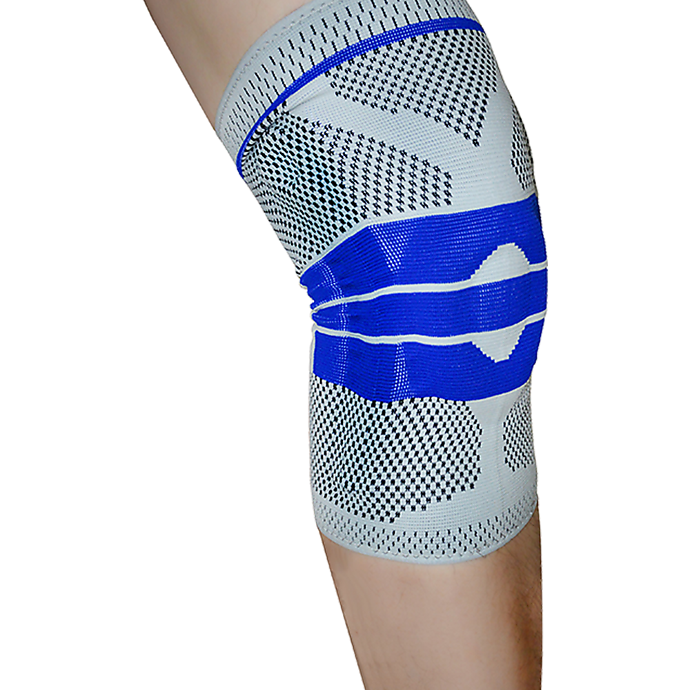 Breathable Full Knee Support Brace w/Gel Padding, Large