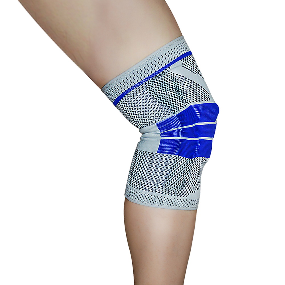 Breathable Full Knee Support Brace w/Gel Padding, Large