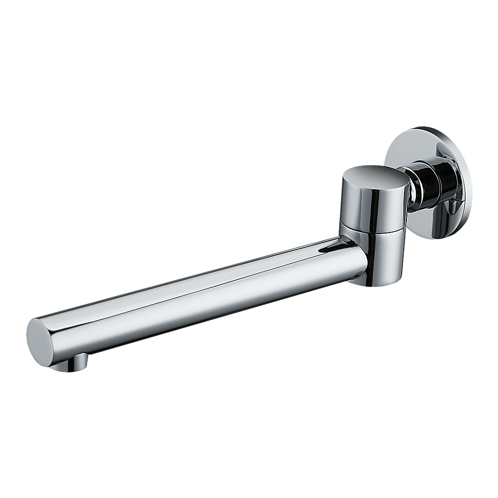 241.5mm Chrome Brass Swivel Bath Safety Spout