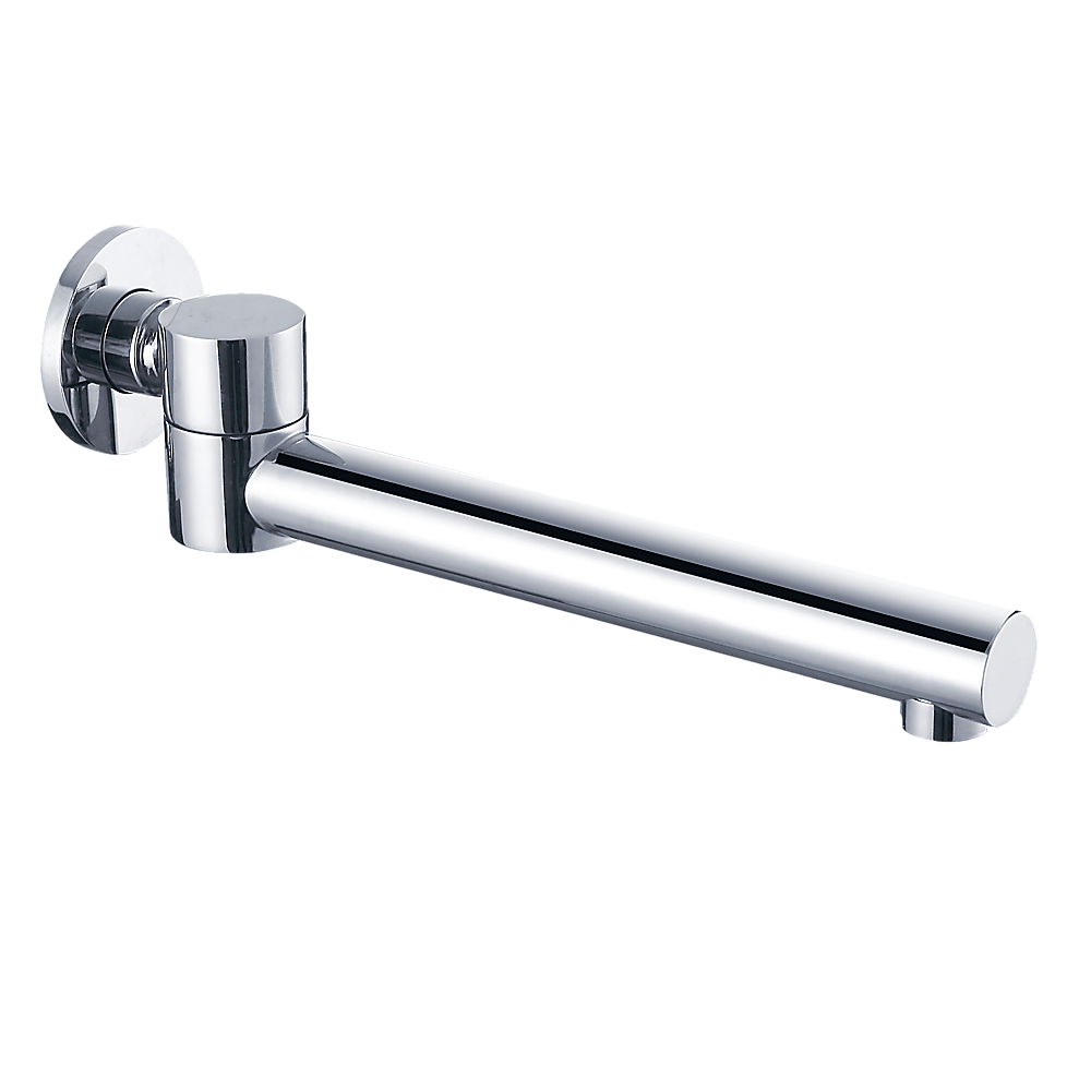 241.5mm Chrome Brass Swivel Bath Safety Spout