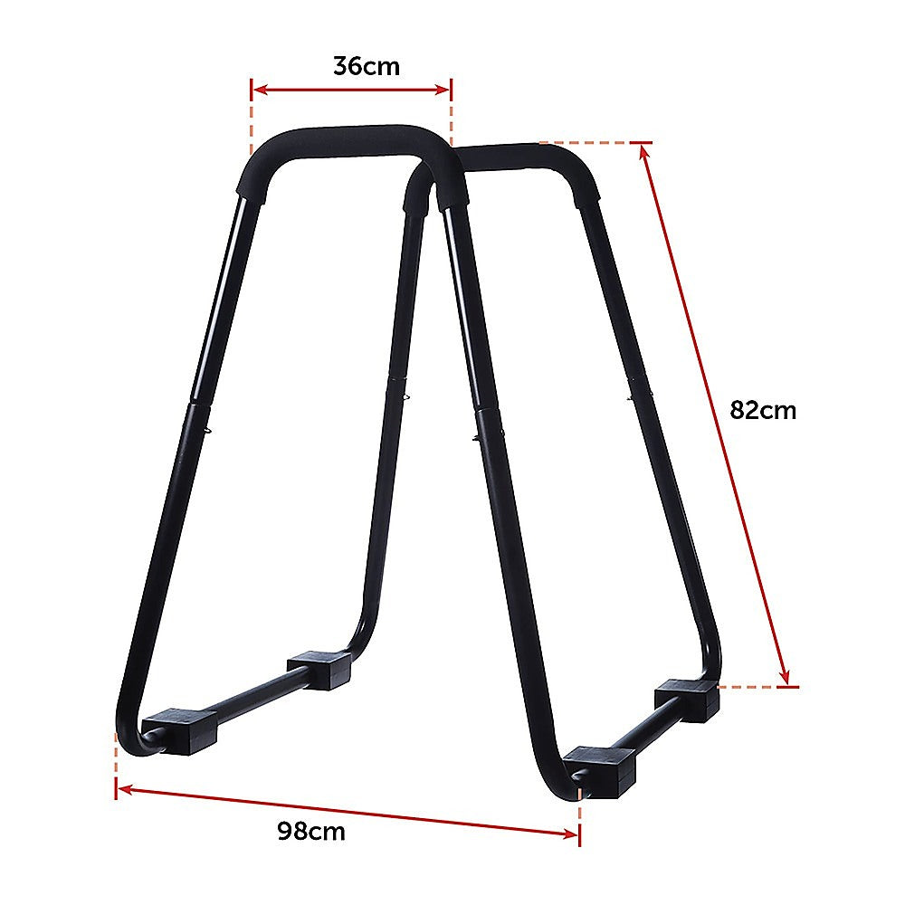 Heavy Duty Parallette Bars – Push Up & Core Strength Training Stands for Home Gym