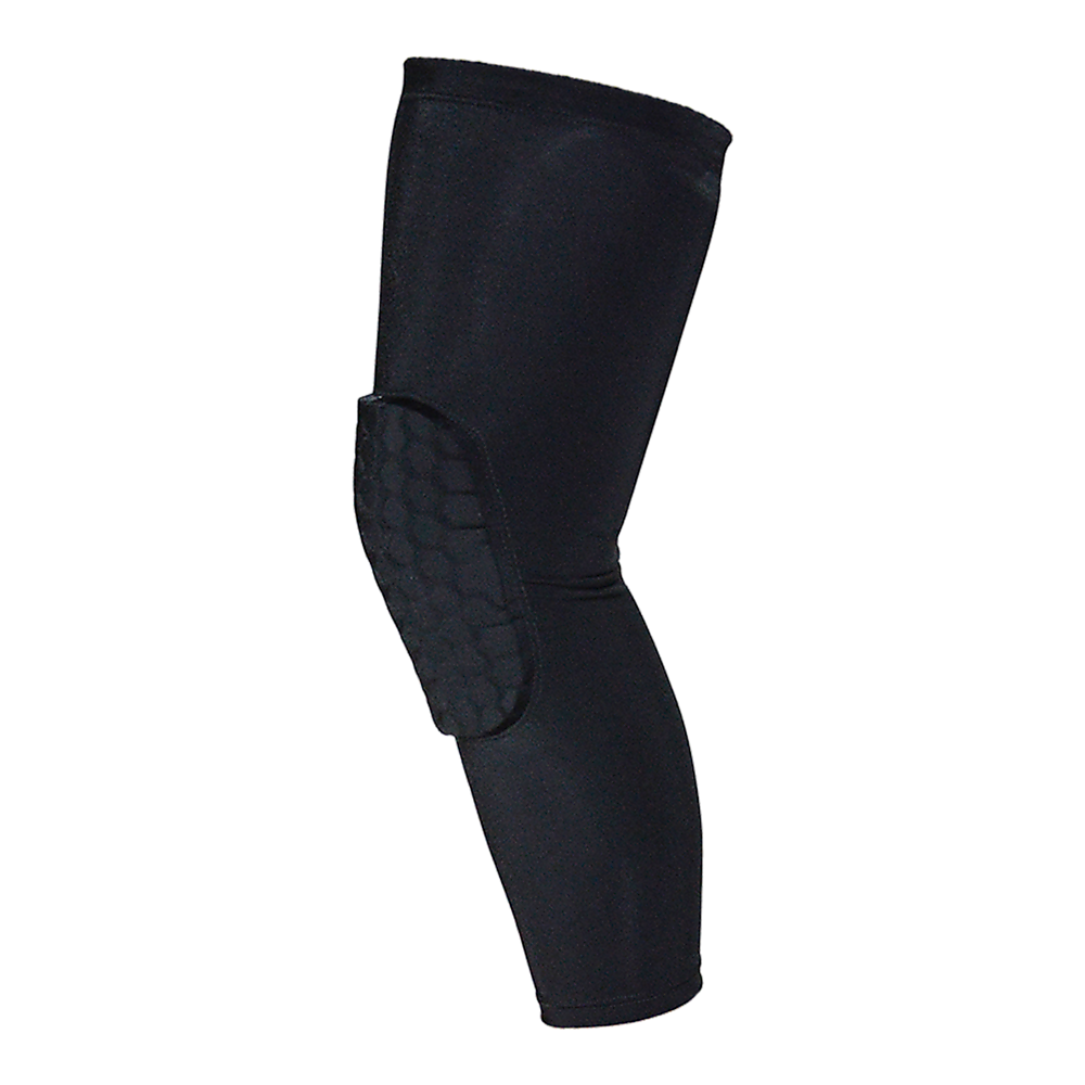 Compression Knee Sleeve Guard, Extended Length, Black