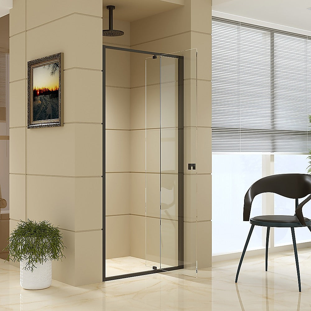 Adjustable Semi Frameless Shower Screen 74 82 x 195cm Australian Safety Glass