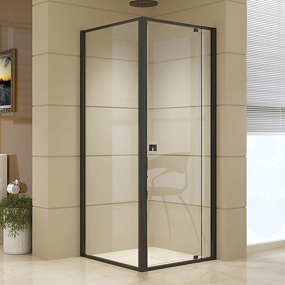 Semi Frameless Shower Screen 74 82 x 195cm & 89 92 x 195cm Side AS/NZS Glass
