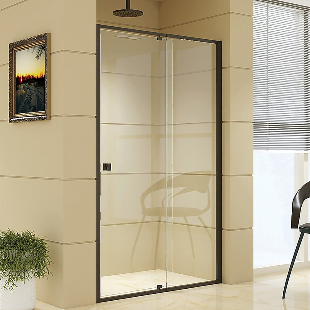 Adjustable Semi Frameless Shower Screen 114 122 x 195cm Australian Safety Glass
