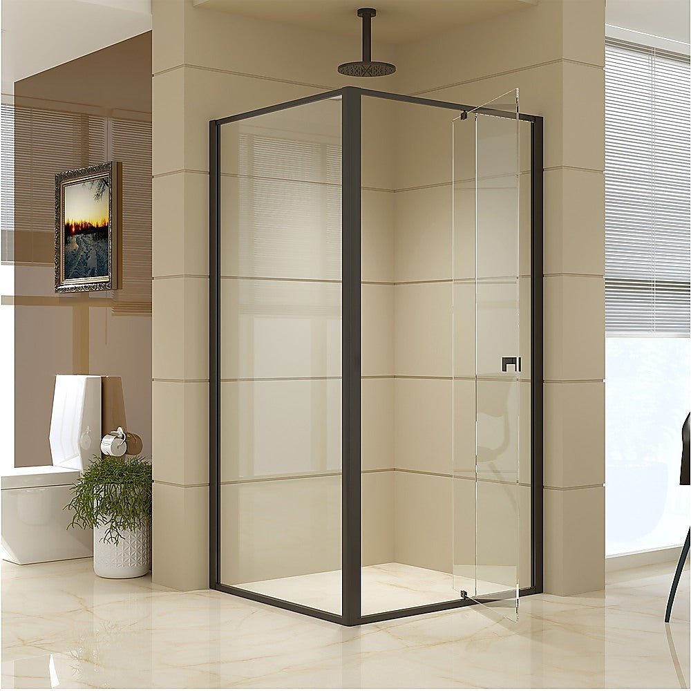 Semi Frameless Shower Screen 98 106 x 195cm & 89 92 x 195cm Side AS/NZS Glass