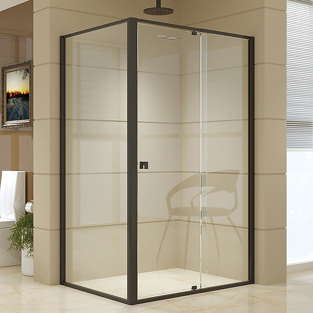 Semi Frameless Shower Screen 114 122 x 195cm & 89 92 x 195cm Side AS/NZS Glass