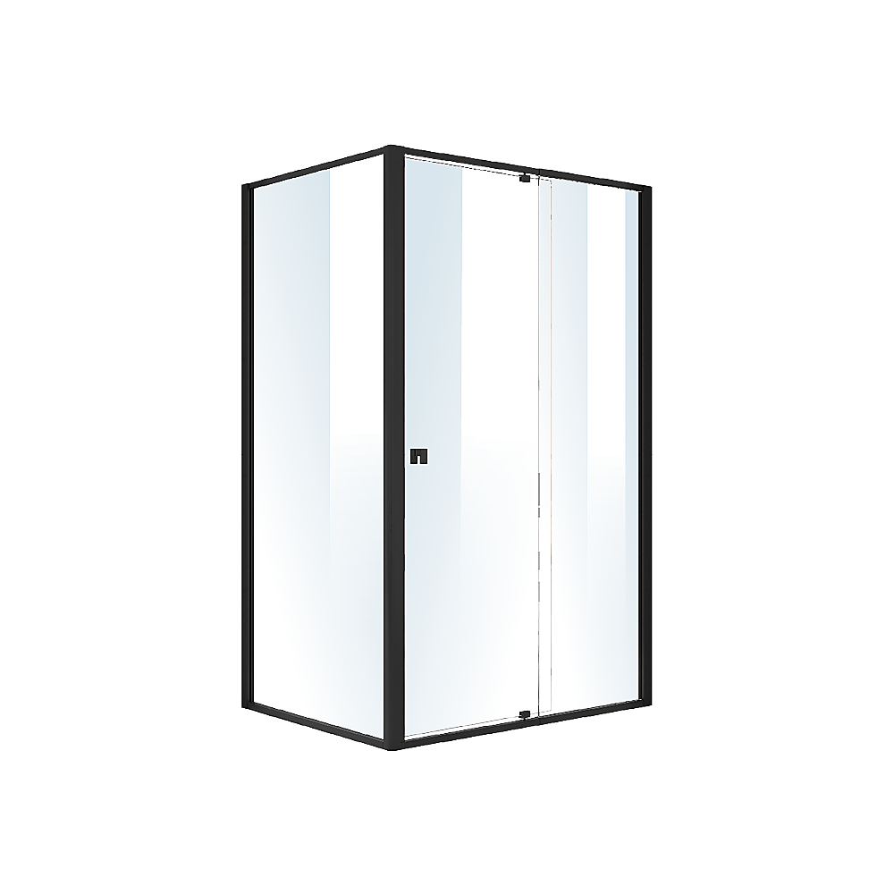Semi Frameless Shower Screen 114 122 x 195cm & 89 92 x 195cm Side AS/NZS Glass