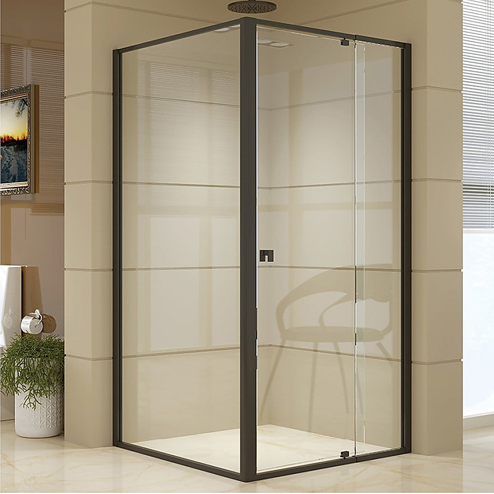 Semi Frameless Shower Screen 98 106 x 195cm & 98 101 x 195cm Side AS/NZS Glass