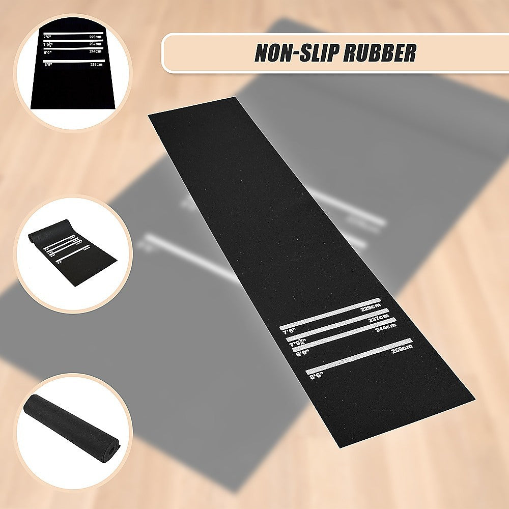 300cm Professional Rubber Darts Mat Home Pub Bar Floor Protector With Throw Line For Accurate Play
