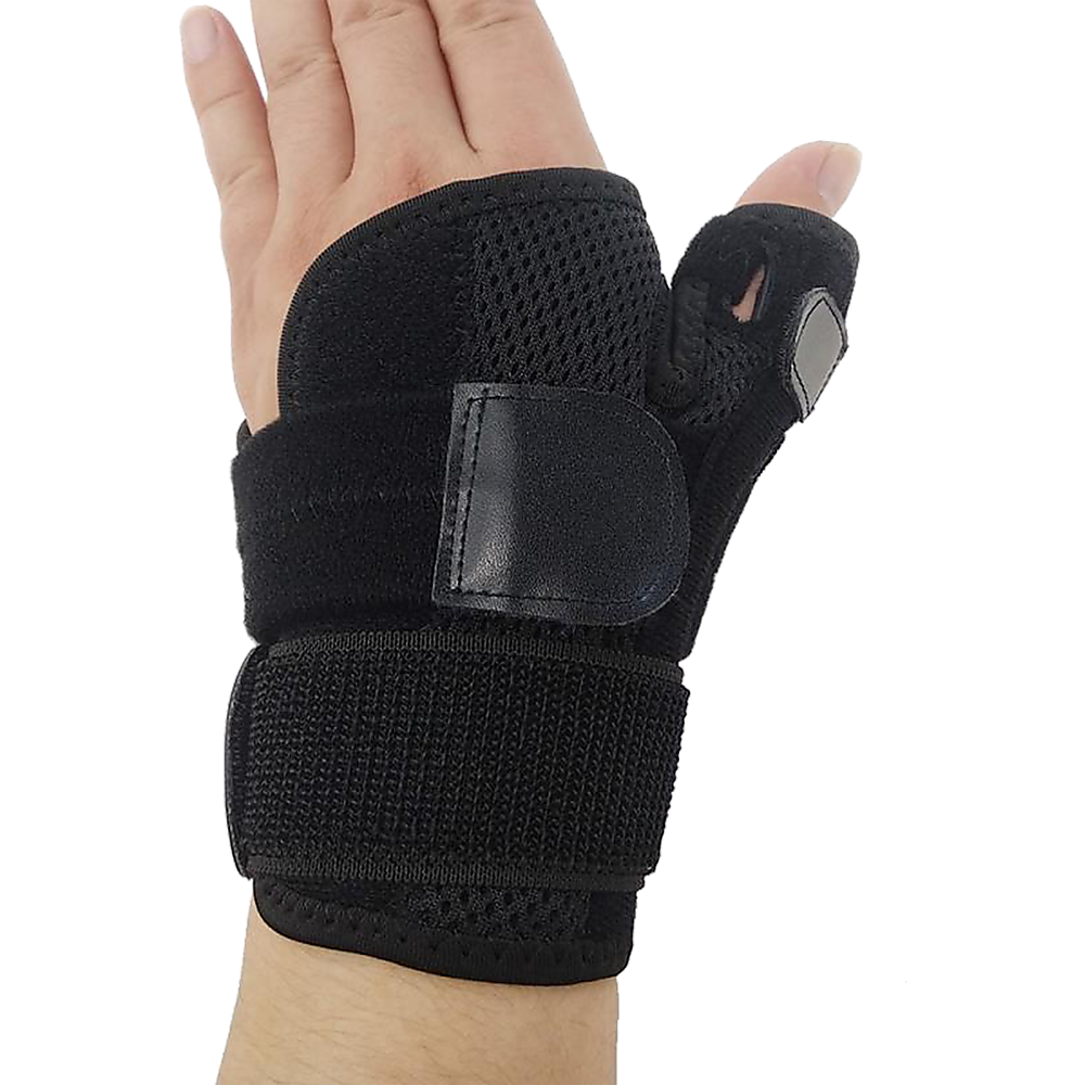 Maximum-Support Thumb Stabiliser Splint, Black, One Size