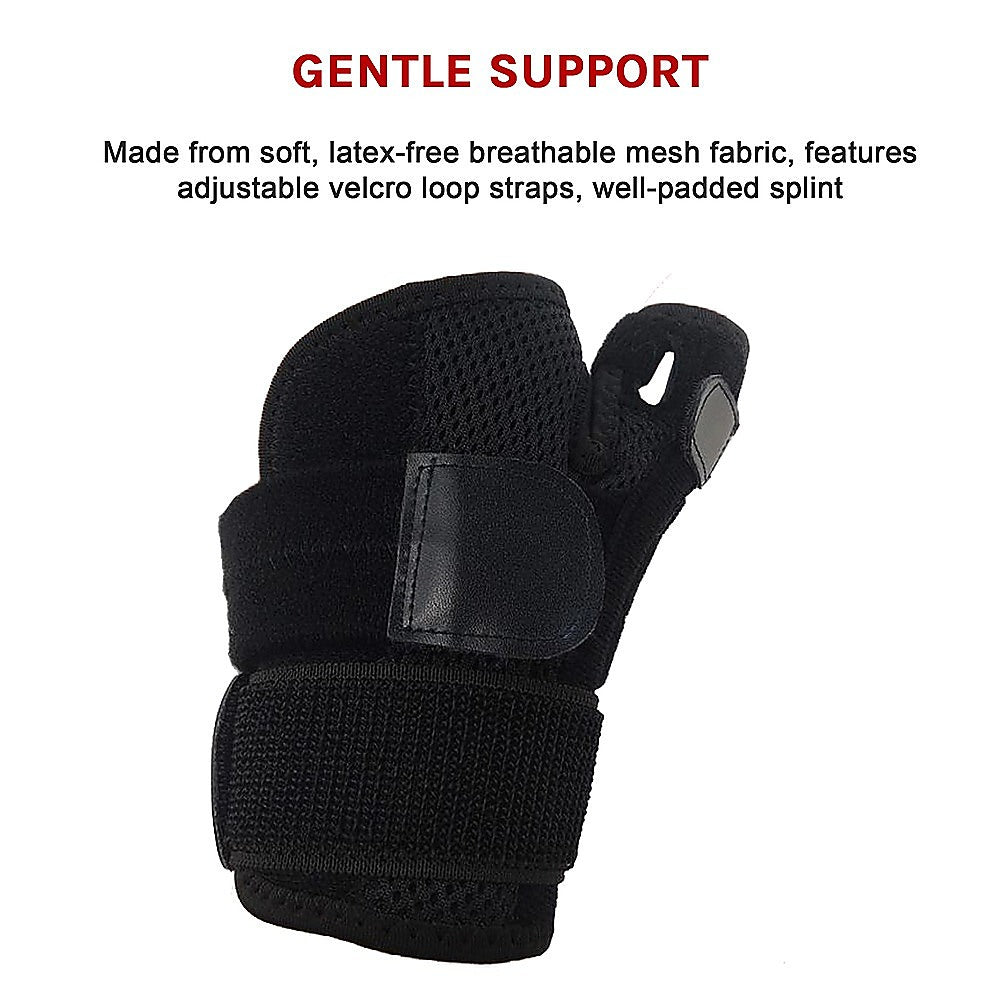 Maximum-Support Thumb Stabiliser Splint, Black, One Size