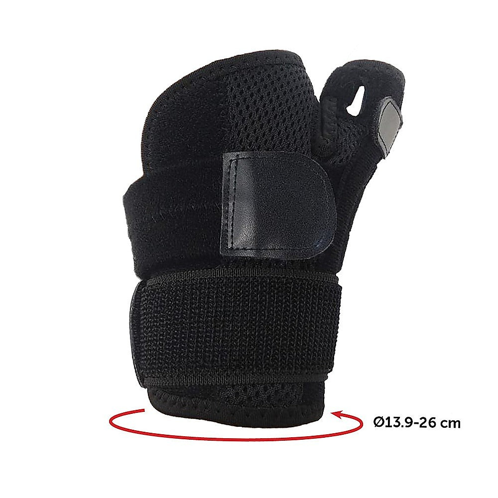 Maximum-Support Thumb Stabiliser Splint, Black, One Size