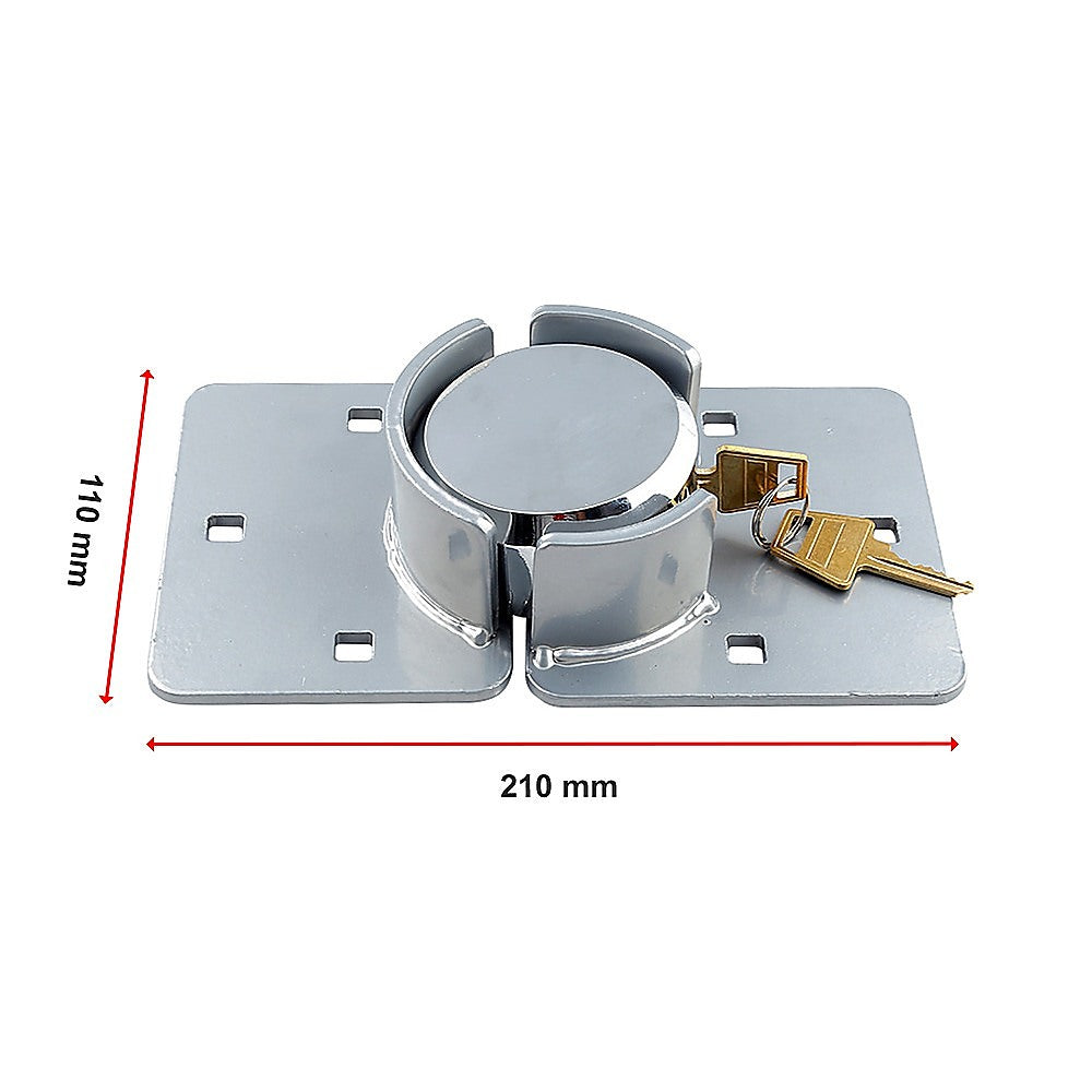 Heavy-Duty Van Door Lock, Brackets & 2 Keys, 45# Steel