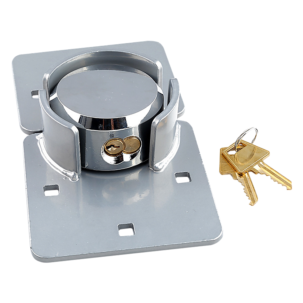 Heavy-Duty Van Door Lock, Brackets & 2 Keys, 45# Steel