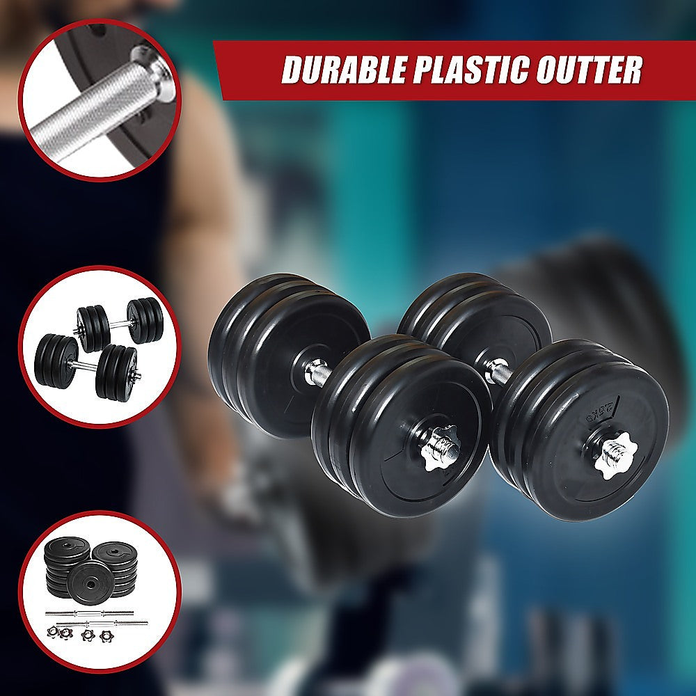 35KG Dumbbell Adjustable Weight Set