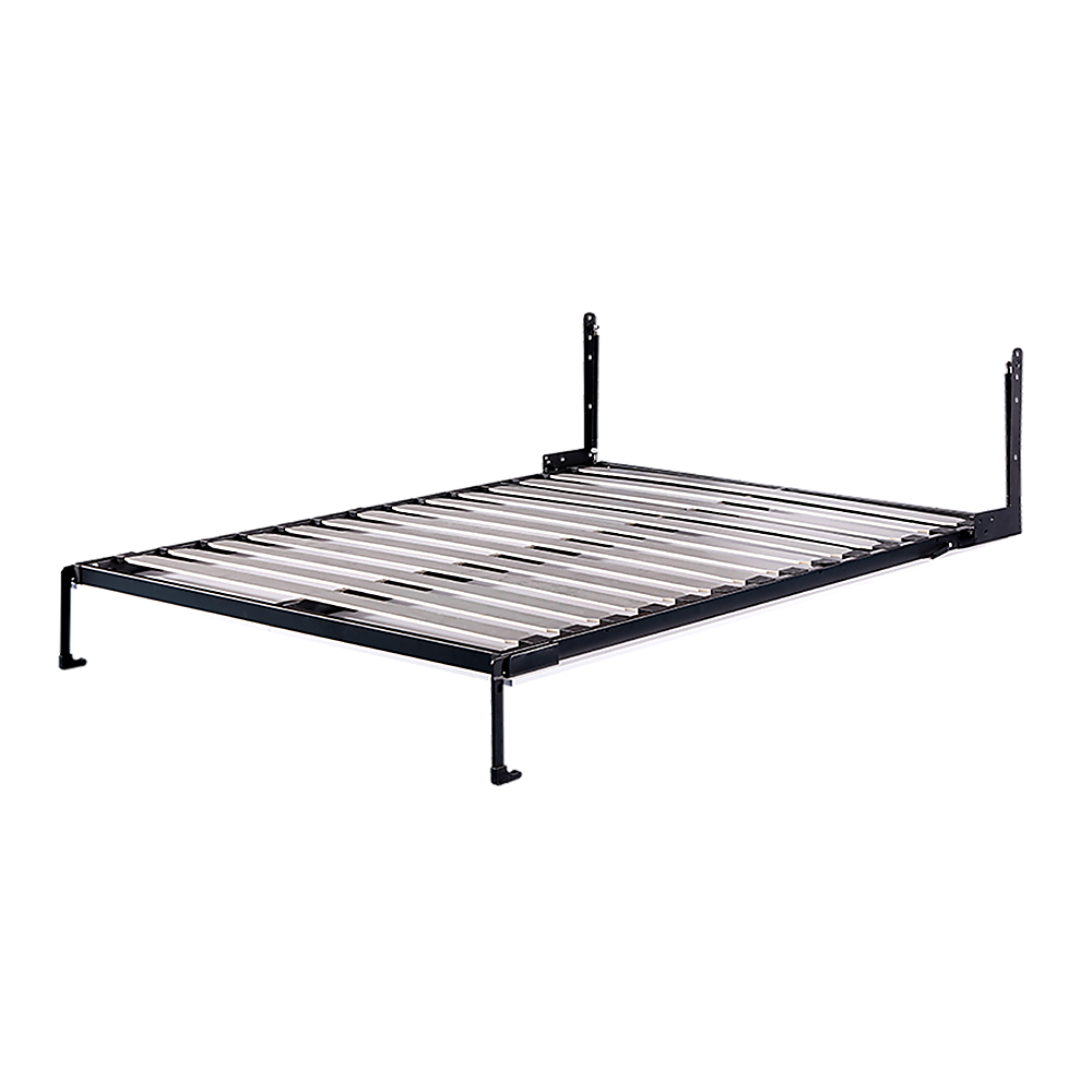 Steel Queen Wall Bed Hardware Kit with Pistons, Black