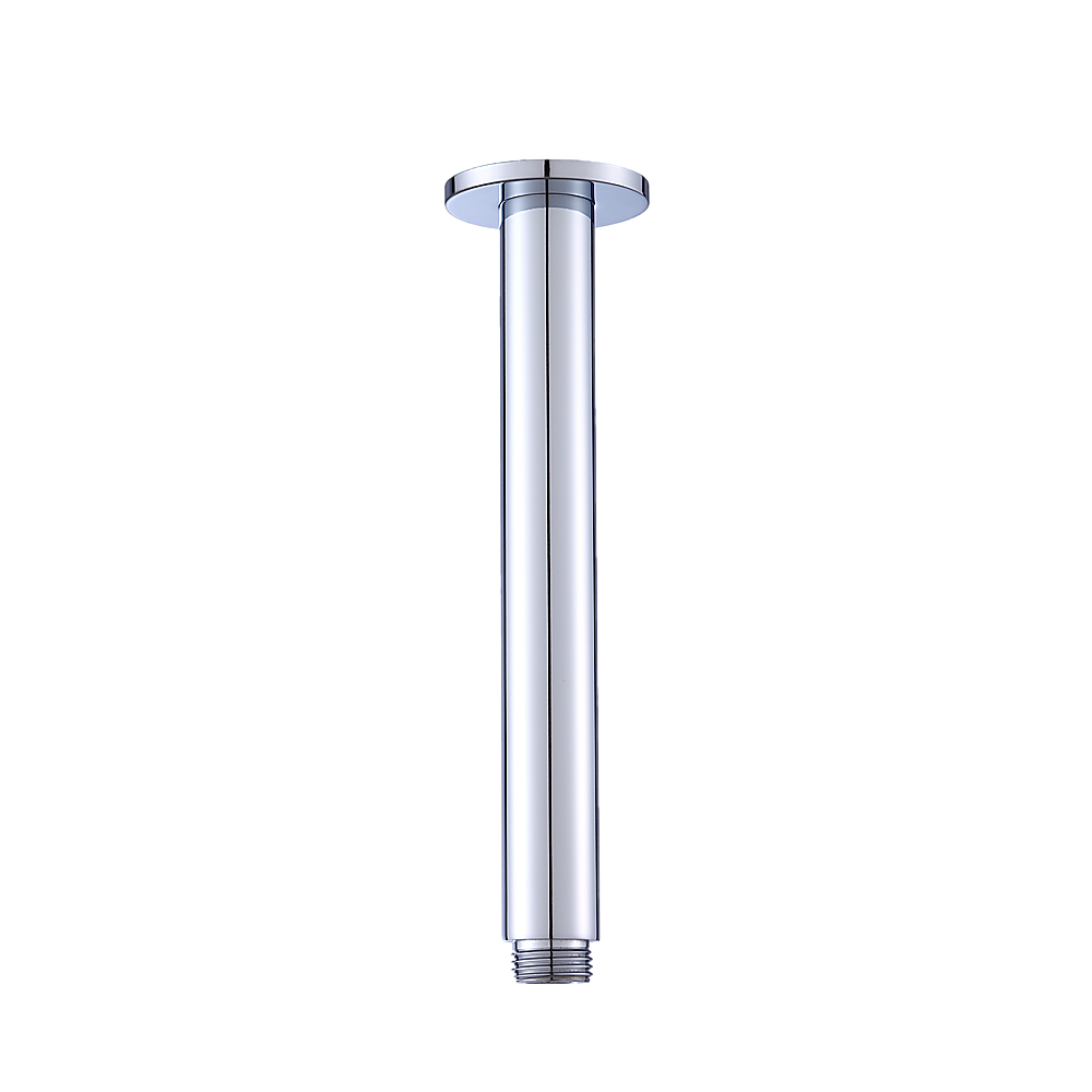 Chrome Brass Ceiling Shower Arm, Round, 200mm Long