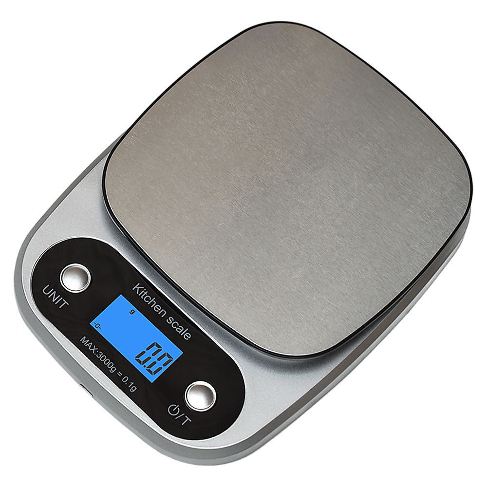 High Precision 0.1g Kitchen Scale Digital 3KG, Rechargable