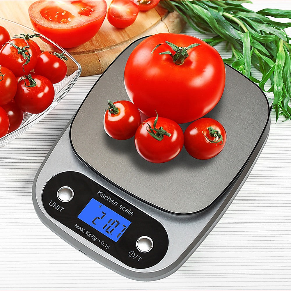 High Precision 0.1g Kitchen Scale Digital 3KG, Rechargable