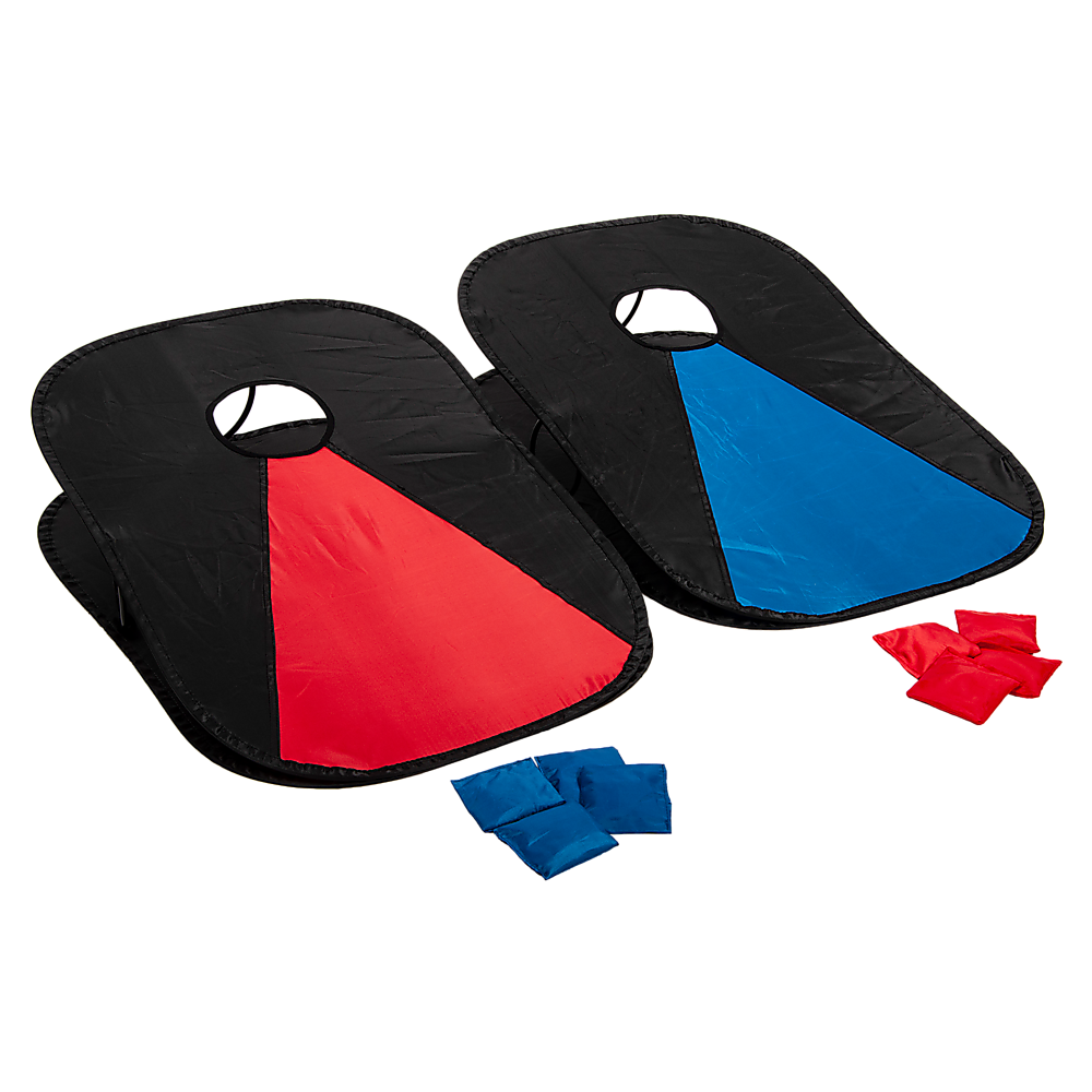 Collapsible Cornhole Boards with 8 Bags and Carry Case, Lightweight