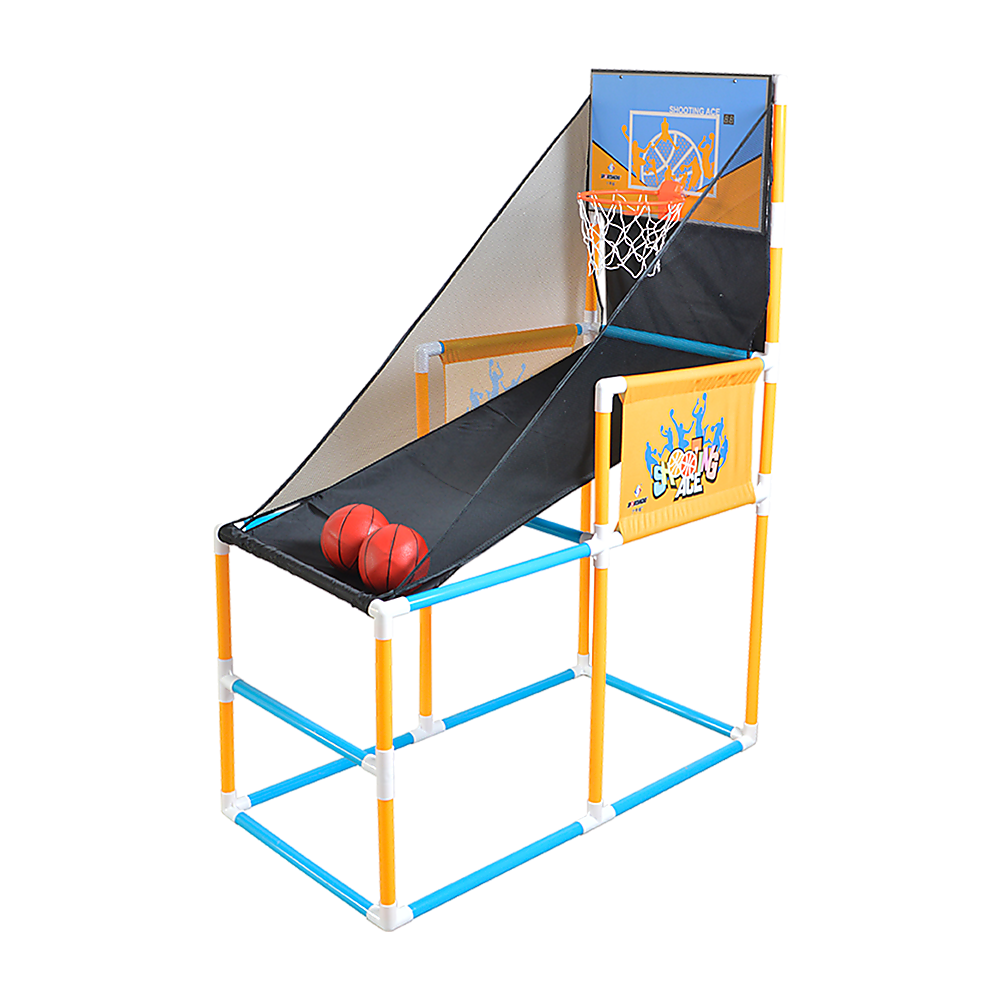 Tool-Free Kids Basketball Hoop Arcade Game Set