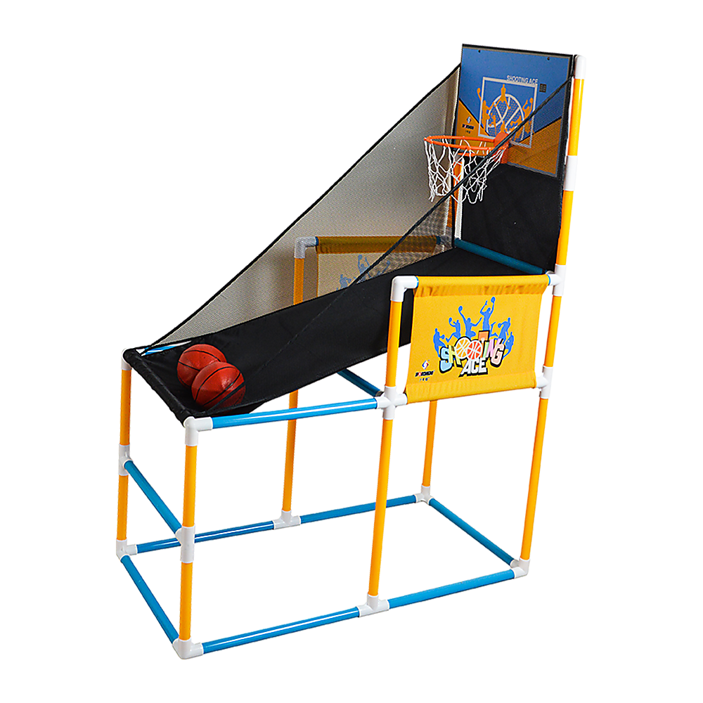 Tool-Free Kids Basketball Hoop Arcade Game Set