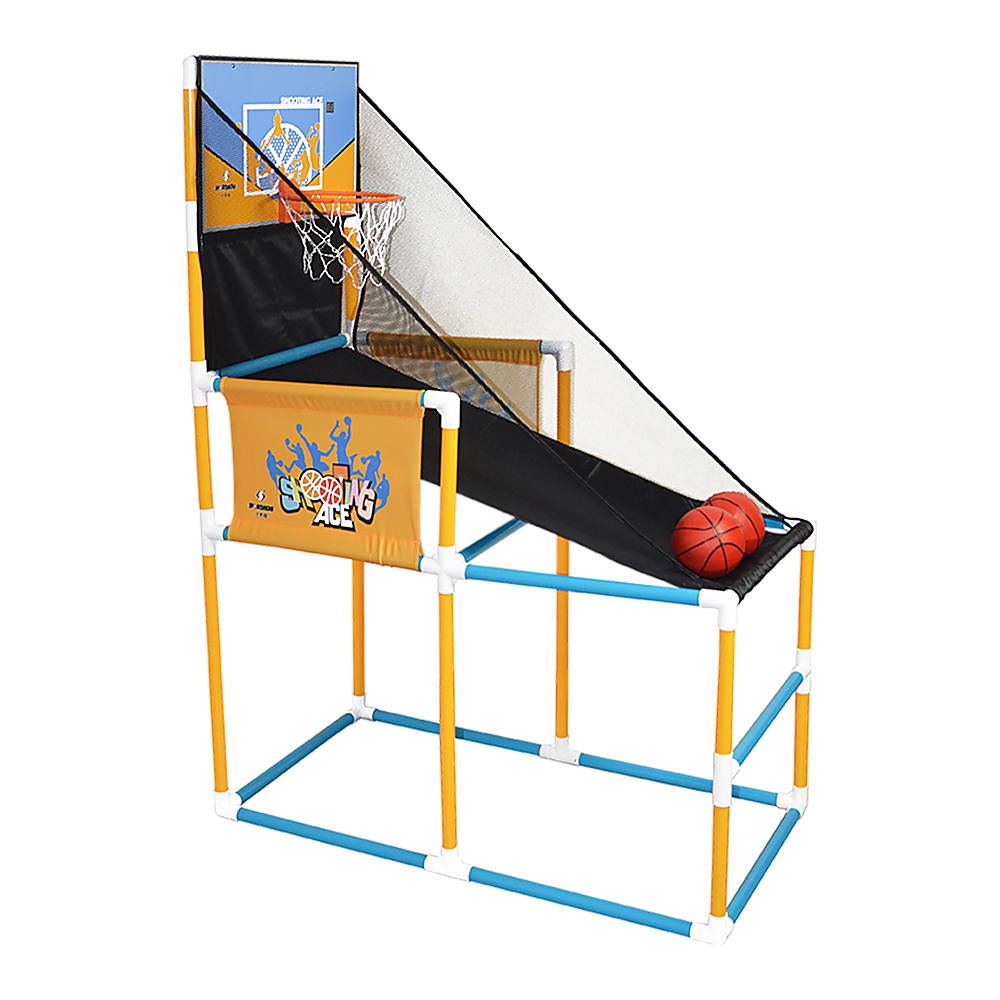 Tool-Free Kids Basketball Hoop Arcade Game Set