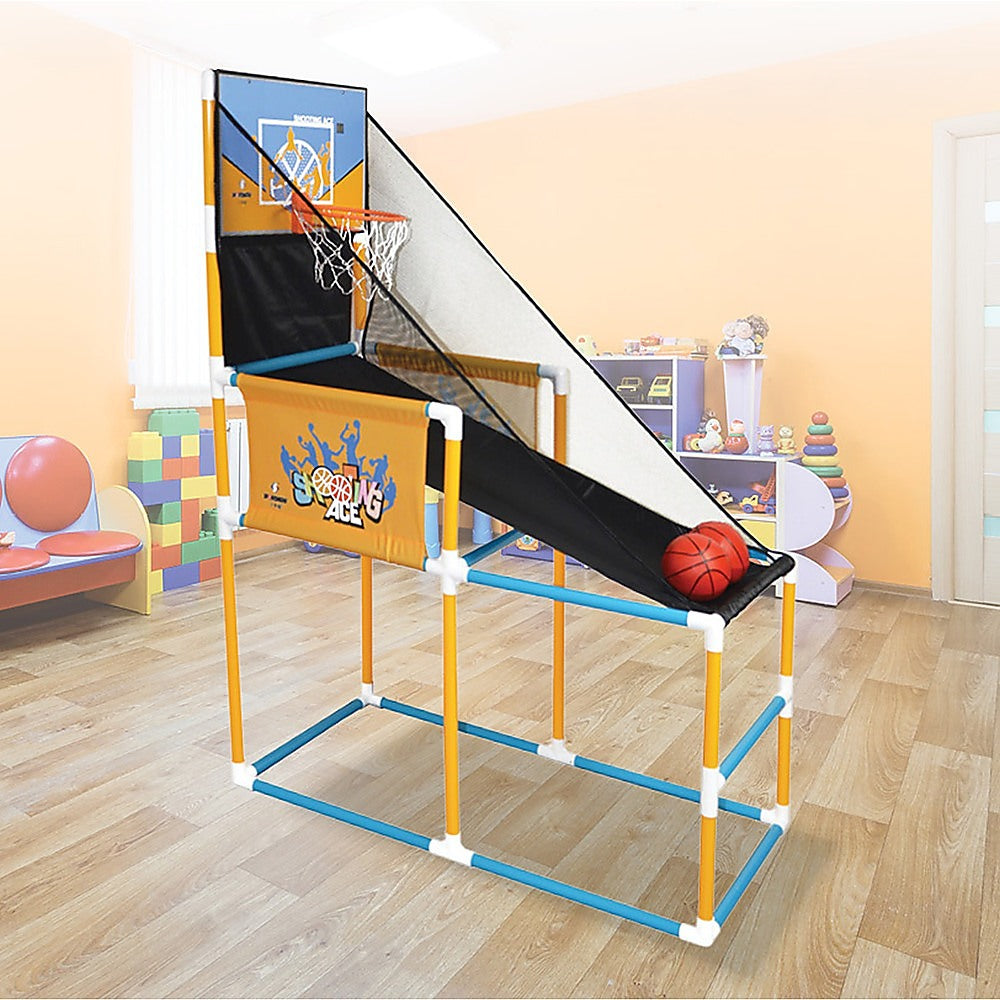 Tool-Free Kids Basketball Hoop Arcade Game Set