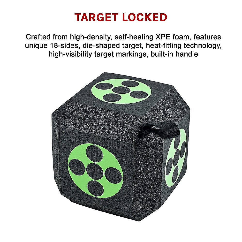 High-Density 18-Sided 23CM XPE Foam Archery Target Cube